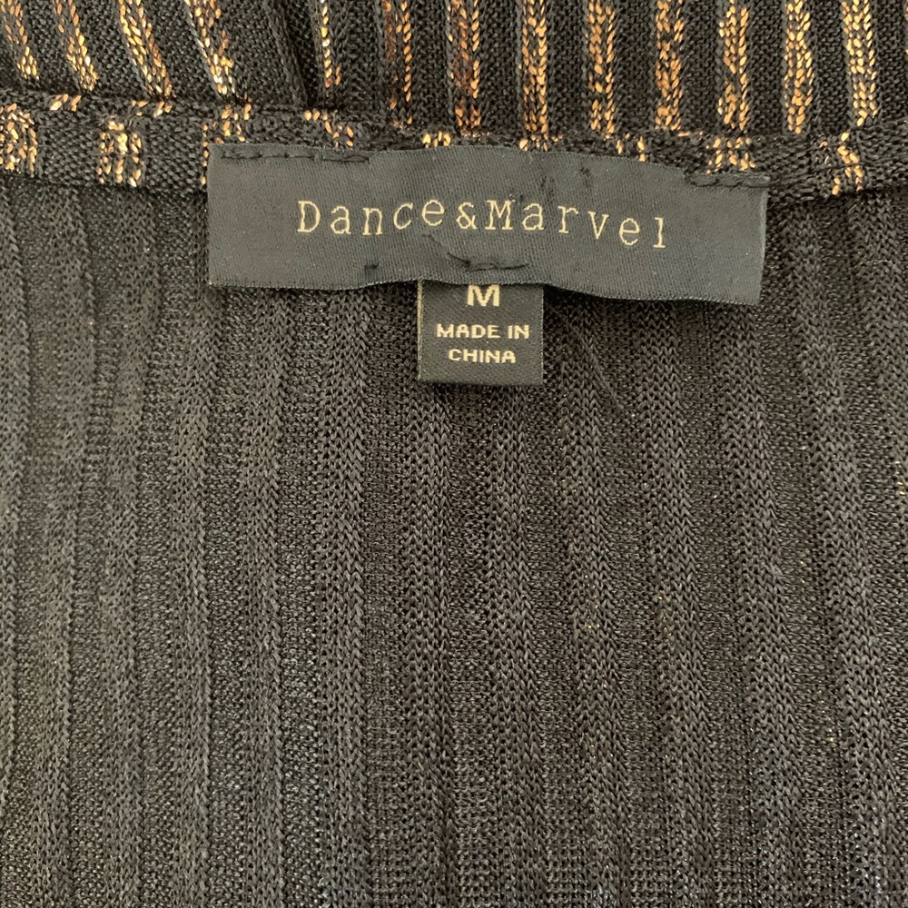 Dance & Marvel Bronze Black Cold Shoulder Dress - Picture 5 of 7